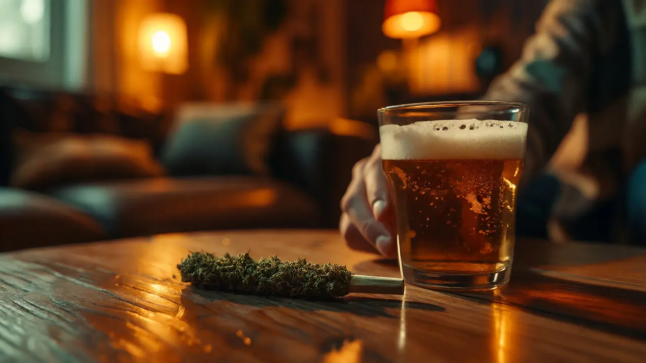Je bezpečné pít alkohol pod vlivem konopí? Průvodce mísením THC a alkoholu